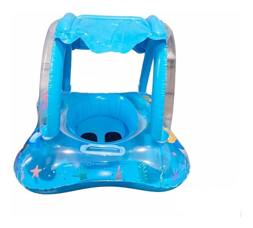 Boia Para Piscina Boia Boia Bote Com Cobertura - Azul