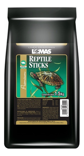 Alimento Para Tortugas Reptile Sticks Comida D Palitos 1.5kg