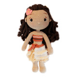 Muñeca Moana De Disney En Crochet 26 Cm