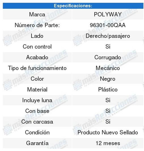 Par De Espejos Manuales Platina 02 A 10