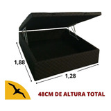  Cama Baú Viúva - 1,28 X 1,88 Com 30cm Profundidade  