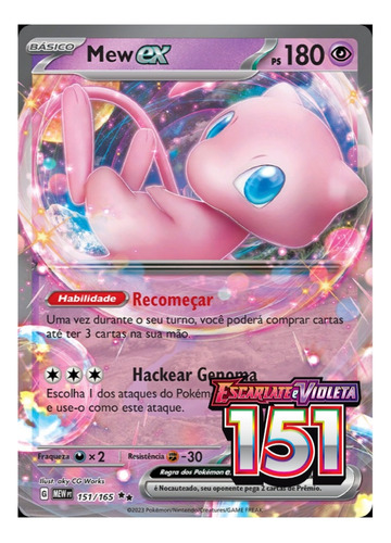 Carta Pokémon Mew Ex 151/165 Escarlate E Violeta 151