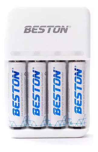 Baterias Beston 2700 Mah Aa Recargable X 4 Pack + Cargador