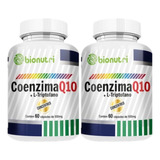 2x Coq 10 Coenzima Q10 + L-triptofano 500mg Puro Premium