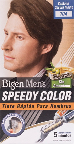 Tinte Bigen Men's Speedy Color · Castaño Oscuro Medio · S104
