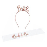  Bride To Be  Kits De Despedida De Soltera Tiara Oro Rosa