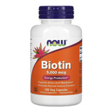 Now Foods Biotina 120 Vegcaps 5000mcg Sfn