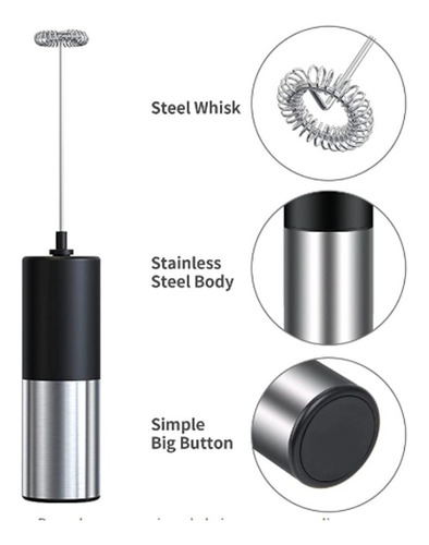 Batidor Eléctrico Para Lattes, Espumador De Leche, Mini Licu