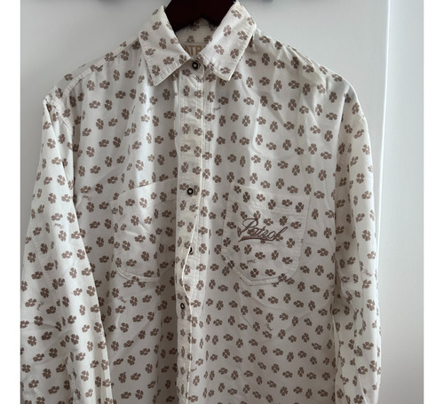 Camisa Patrol Mangas Largas Blanca Frisa - Vintage