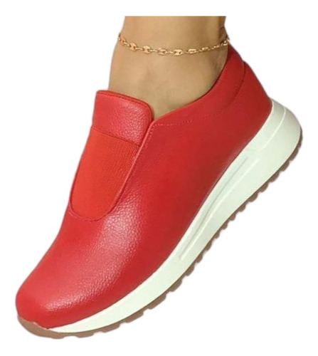 Mocasin Bolichero Zapato Casual Cómodo En Cuero Mujer 