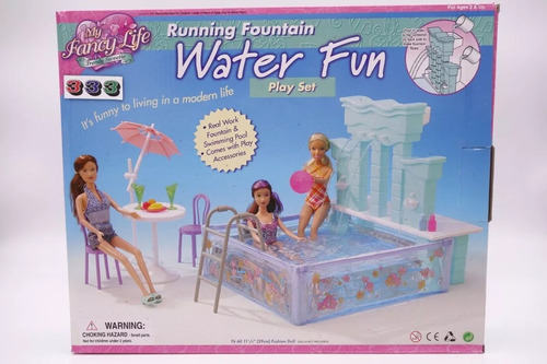 Set De Piscina Para Casa De Muñecas Talla Gloria, Barbie