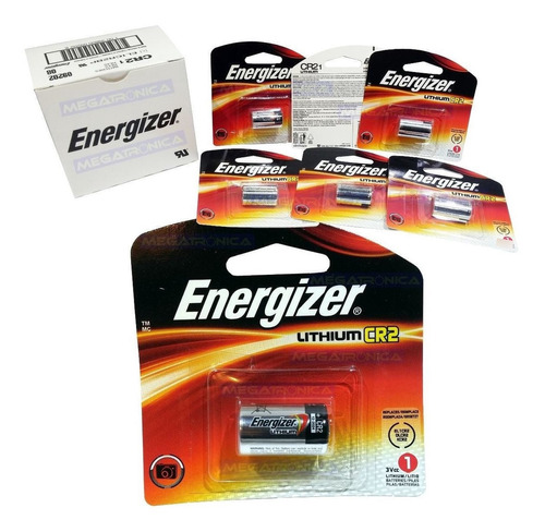 Pila Cr2 Energizer Alarmas Fotografia Pack X 6 Unidades
