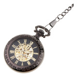 Reloj De Bolsillo Mecánico Retro Vintage Steampunk Abierta