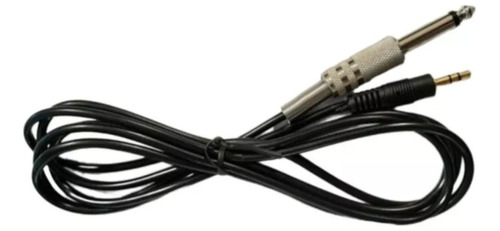 Cable De Audio Mini Plug 3,5mm Stereo A Plug 6,5mm Mono 3 Mt