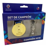 Set De Campeón Copa America Chile 2015 Medalla + Llavero 