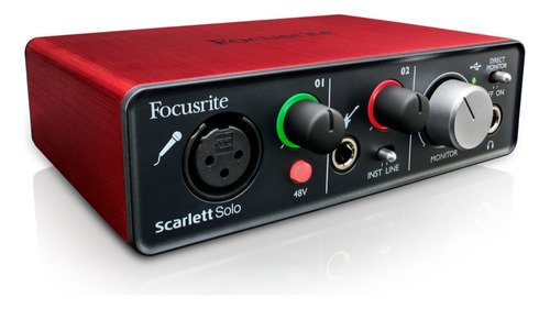 Focusrite Scarlett Solo 2i2 2da Generación Con Caja Y Cable