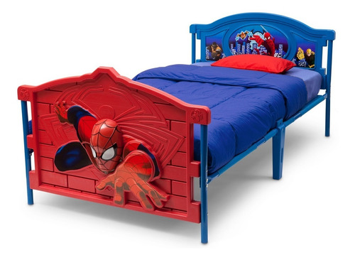 Cama Individual Spiderman 3d Hombre Araña