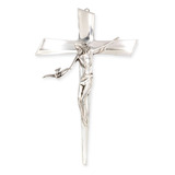 Hermosa Cruz De Jesús Espíritu Santo Crucifijo Pewter Fino