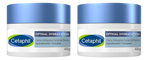 Combo X2 Cetaphil Optimal Hydration Crema Facial Noche 48g