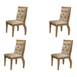 Conjunto Com 4 Cadeiras Lucy Rufato
