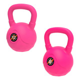 Set De 2 Pesas Rusas 8 Kg + 12 Kg Kettlebell