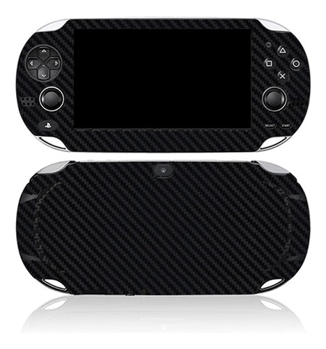 Skin Autoadherible Para Ps Vita Fat Fibra De Carbono Negro