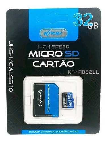 Cartão Micro Sd De Memória Knup 32gb