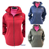 Campera Polar Dama Antipiiling C/cierre C/bolsillo C/bordado