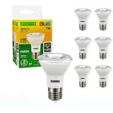 Kit 10 Lâmpadas Led Par 20 7w E27 Bivolt 2700k Cor Da Luz Branco-quente 110/220v