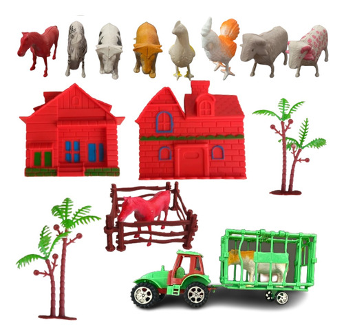 Brinquedo Animais Fazenda Miniatura Bichinhos Divertido