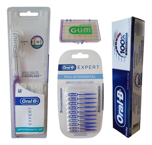 Kit Limpieza Para Brackets Oral B Con Cera