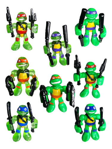 Set Tortugas Ninja  Rafa-donatelo-leo-micky