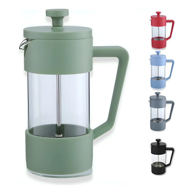 Cafetera Prensa Francesa Lexo 350ml Vidrio Borosilicato Verde | Mismo precio en cuotas