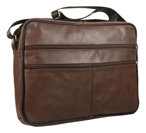 Mensajera Estilo Portafolio Hombre 100% Piel Oficio Amplia
