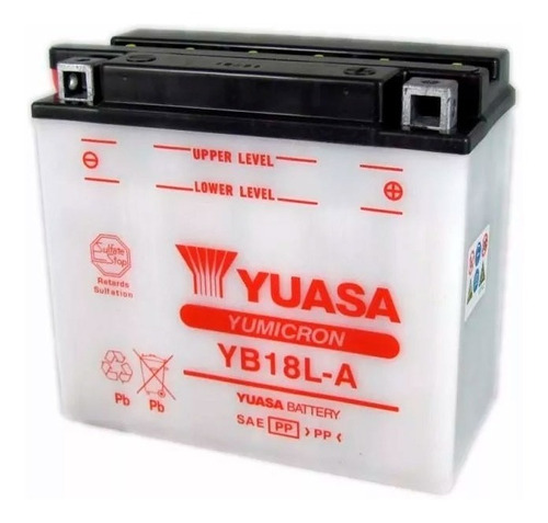 Bateria Motos Yuasa Yb18l-a 12v 18ah - Sti Motos