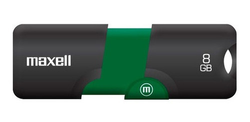 Memoria Pendrive Maxell Usb 8gb Usb Flix 2.0 Retractil Verde