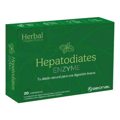 Enzimas Digestivas Comprimidos Hepatodiates Geonat Sin Sabor | MercadoLibre