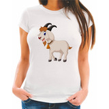 Camiseta Baby Look Estampa Animais Cabrito Fofo 33