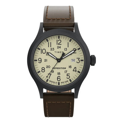 Reloj Timex T49963dt Cab Expeditio0n Scout Café Negro Crema