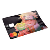 Naruto Sticker Para Tarjeta Bancaria Acabado Holográfico