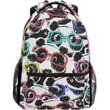 Mochila Escolar Porta Computadora 14  Pandas Divertidos