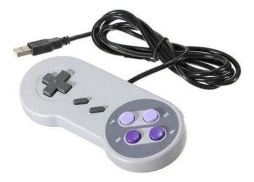 Controle Usb Super Nintendo Snes Joystick Pc Mac Windows