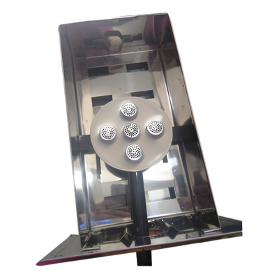 Gaveta Inox Churrasqueira Bafo Carvão 31x16 E Kit Gás Inox