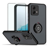 Funda Para Moto G84 Uso Rudo Anillo Soporte Carcasa + Mica