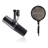 Kit Microfono Shure Sm7b + Antipop Proel Apop50