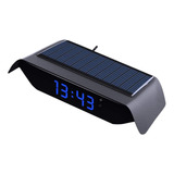 Reloj De Coche Alimentado Por Energía Solar, 24 Horas, Elect