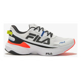 Tênis Fila Recovery Color White/black/fiery Coral - Adulto 44 Br