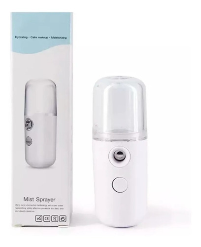 Humidificador Facial Vaporizador Nano Spray Recargable Usb