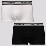 Kit De 2 Cuecas Calvin Klein Cotton Preta E Branca