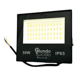 Reflector Led 50w Multivoltaje Para Exteriores Super Delgado